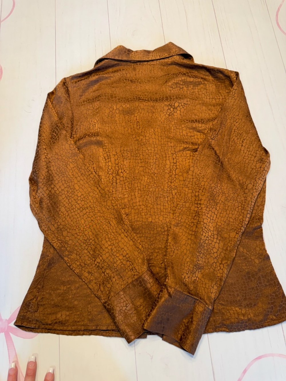 Talbots Petites Vintage 100% silk blouse Size 4 - Picture 3 of 5